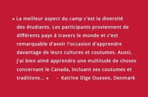 Temoignge Camp Pilgrim