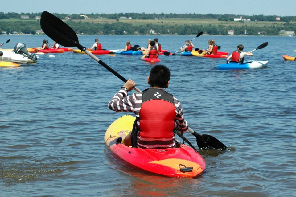 Une des activités en plein air lors du séjour au Camp Pilgrim