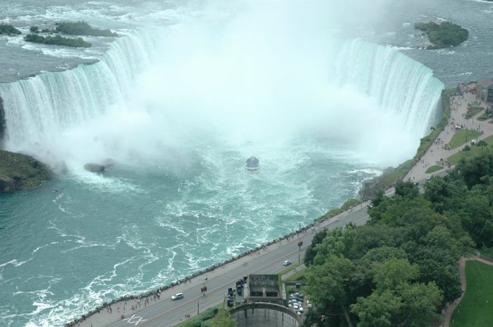 Les chutes du Niagara vues de la Tour Skyon 